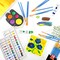 2 Pack Acrylic Paint Set 12 Colors,20 Paint Brushes,24 Paints for Adults,Kids,Beginner,Professional Artists,Non-Toxic Craft Paint kit for Paper,Canvas,Rock,Wood,Ceramic,Fabric Vibran
